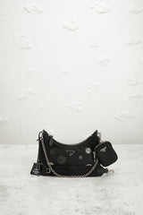 Prada Sequin Polka Dot Re-Edition 2005 Re-Nylon Shoulder Bag