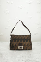 Fendi Zucca Mama Forever Baguette Shoulder Bag
