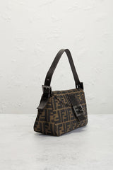 Fendi Zucca Baguette Shoulder Bag