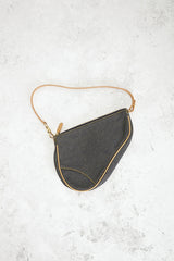 Dior Denim Pochette Saddle Bag