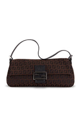 Fendi Zucchino Baguette Shoulder Bag