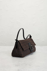 Fendi Zucchino Baguette Shoulder Bag