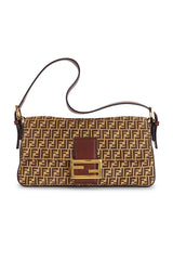 Fendi Zucchino Baguette Shoulder Bag