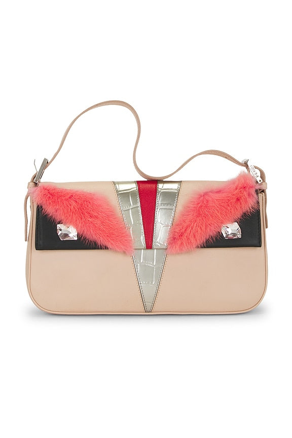 Fendi Monster Baguette Shoulder Bag
