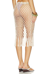 Star Crochet Midi Skirt