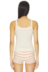 Travel Pointelle Tank