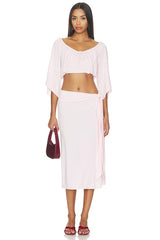 X Devon Lee Carlson Lola Jersey Blouse
