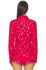 X Devon Lee Carlson Bestie Chiffon Button Down