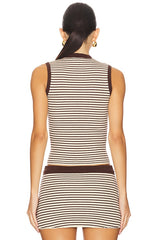 Mila Cloud Knit Sleeveless Sweater Top