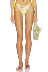 Soleil Satin Beaded Bikini Bottom