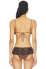 X Devon Lee Carlson Elena Crochet Bikini Top