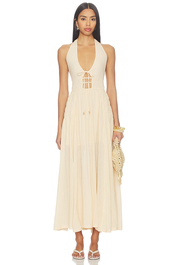 x free-est Angel Maxi Dress In Buttercream