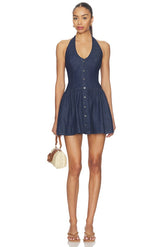 Clean Break Denim Mini Dress