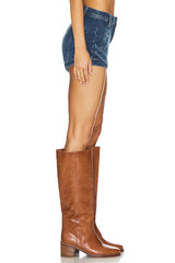 x We The Free Crvy Mona High Rise Shorts In Bombay Blue