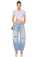 x We The Free Good Luck Mid Rise Barrel Jeans