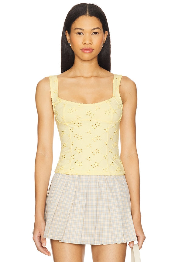 Full Bloom Eyelet Cami