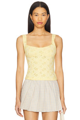 Full Bloom Eyelet Cami