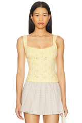 Full Bloom Eyelet Cami
