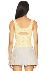 Full Bloom Eyelet Cami