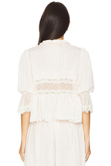 x Intimately FP Forever Young Bed Jacket In White Alyssum