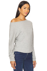x We The Free Jess Long Sleeve In Heather Grey