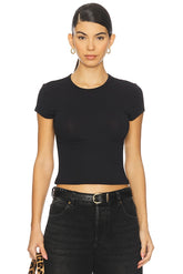 x Intimately FP Wait A Minute Baby Tee In Anthracite