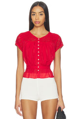 Glimmer Embroidered Top
