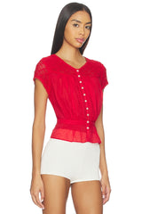 Glimmer Embroidered Top