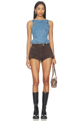 Sunfaded Denim Top