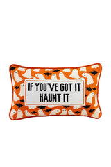 Haunt It Needlepoint Pillow
