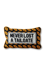 Never Lost A Tailgate Needlepoint Pillow
