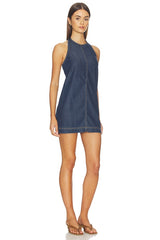Denim Halter Shift Dress