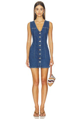 The Denim V Neck Dress