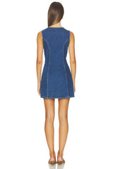 The Denim V Neck Dress