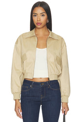 The Twill Cropped Bomber