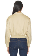 The Twill Cropped Bomber