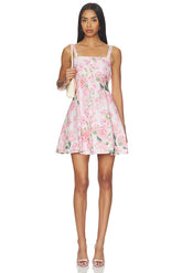 Whitney Floral Linen Dress