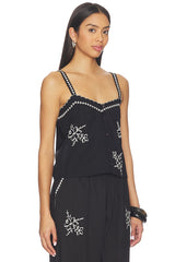The Weekend Tank With Hanky Embroidery