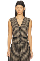 Houndstooth Tailored Vest