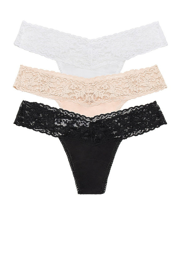 Cotton 3 Pack Low Rise Thongs