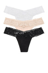 Cotton 3 Pack Low Rise Thongs