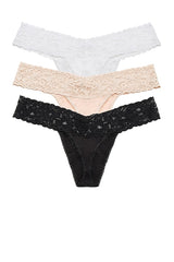 Cotton 3 Pack Low Rise Thongs