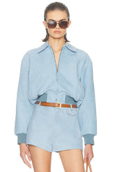 The Suede Zip Bomber