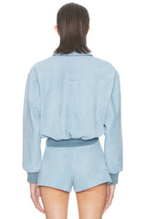 The Suede Zip Bomber