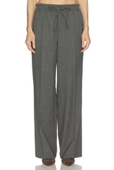 Wool Blend Drawcord Trousers