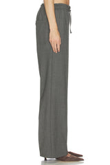 Wool Blend Drawcord Trousers