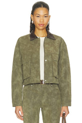Faux Suede Chore Jacket