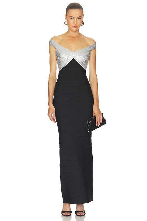 The Metallic Bonnie Gown