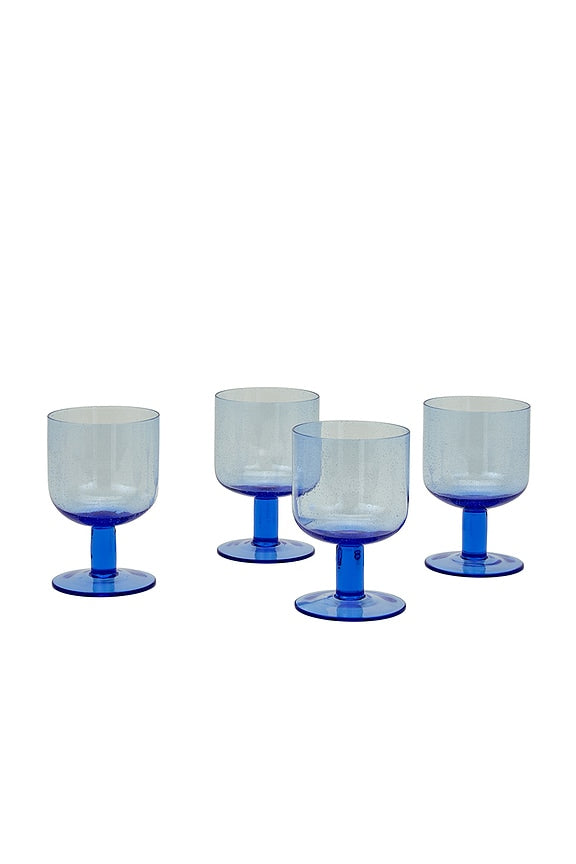 Simple Seeded Glassware Set Of 4