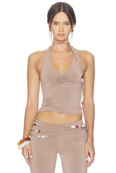 Rhea Halter Top